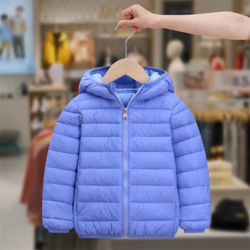 Winter Coats For Boys Kids Puffer Jacket With Pocket Zip Up Hooded Coat Long Sleeve Windproof Child Winter Coat For Kids 4-5 Years