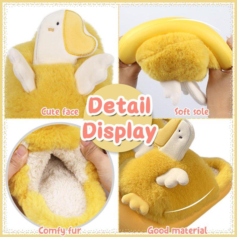 Women Cute Animal Slippers Memory Foam Cotton House Shoes Anti-slip Rubber Sole Fuzzy Shoes Gift For Adults Indoor Outdoor