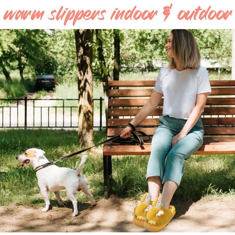 Women Cute Animal Slippers Memory Foam Cotton House Shoes Anti-slip Rubber Sole Fuzzy Shoes Gift For Adults Indoor Outdoor