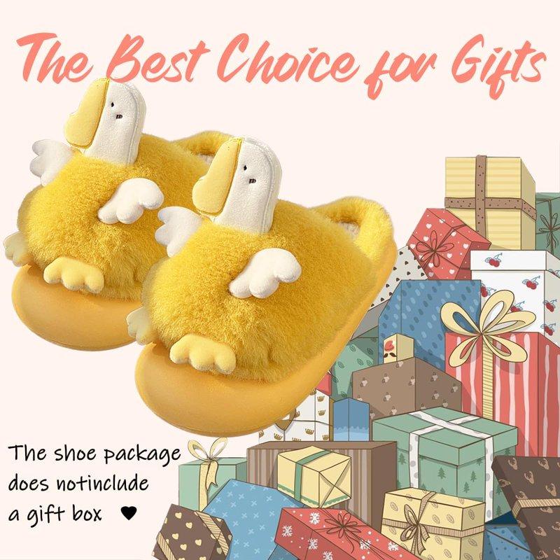 Women Cute Animal Slippers Memory Foam Cotton House Shoes Anti-slip Rubber Sole Fuzzy Shoes Gift For Adults Indoor Outdoor