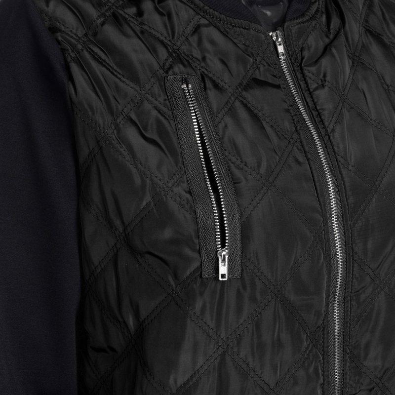 Women S Classic Quilted Jacket Lightweight Zip Up Casual Coat Ladies Short Bomber Jacket Coat Patchwork Top