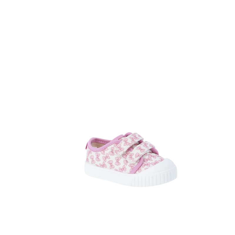 Wonder Nation Baby and Toddler Girls Two Strap Bump Toe Sneakers