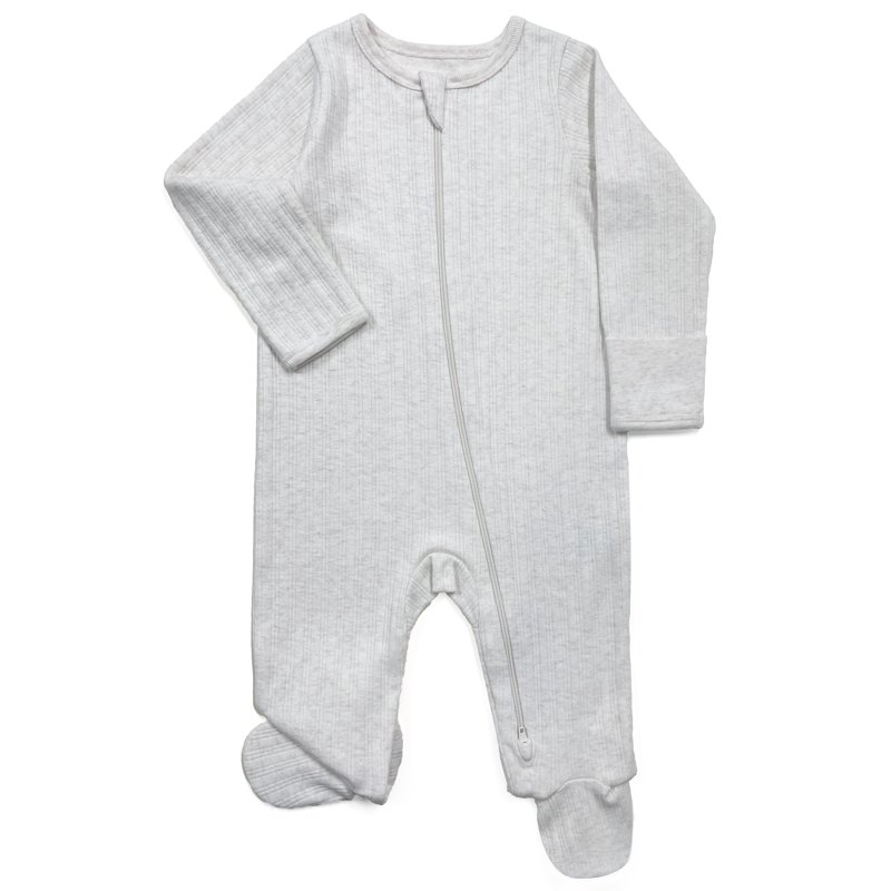 Wonder Nation Baby Gender Neutral Zip Front Footed Sleep N Play Pajamas Sizes Preemie-6/9 Months