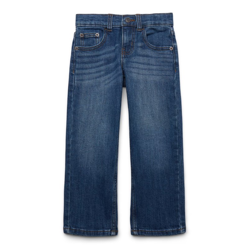 Wonder Nation Boy's Relaxed Straight Stretch Denim Jeans Sizes 4-16 6-10 Slim & Husky