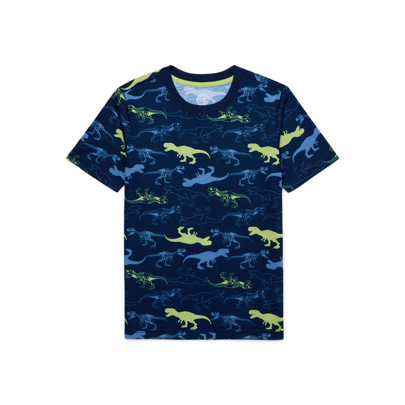 Wonder Nation Boys Graphic Print Tee And Jogger Pants Sleep Set 2-Piece Sizes 4-18