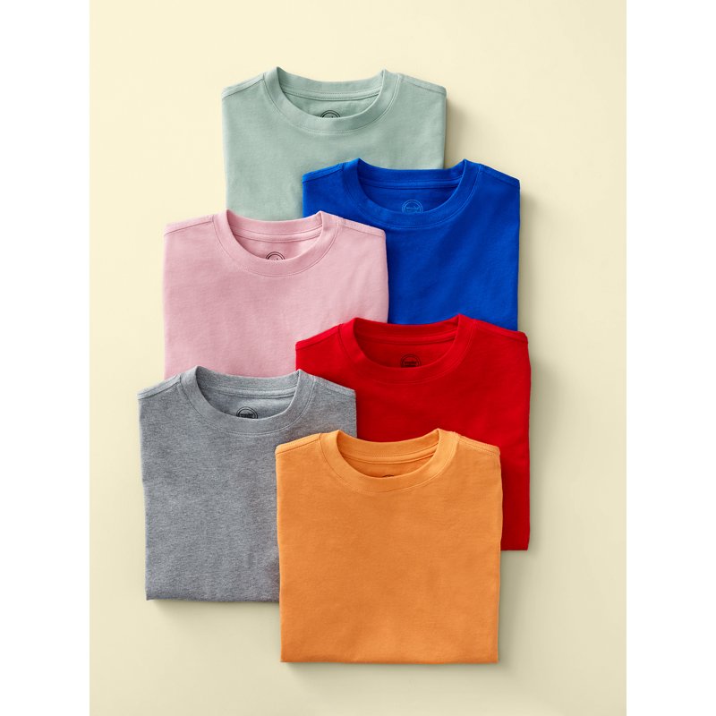 Wonder Nation Boys Kid Tough Tee With Short Sleeves Sizes 4-18 & Husky