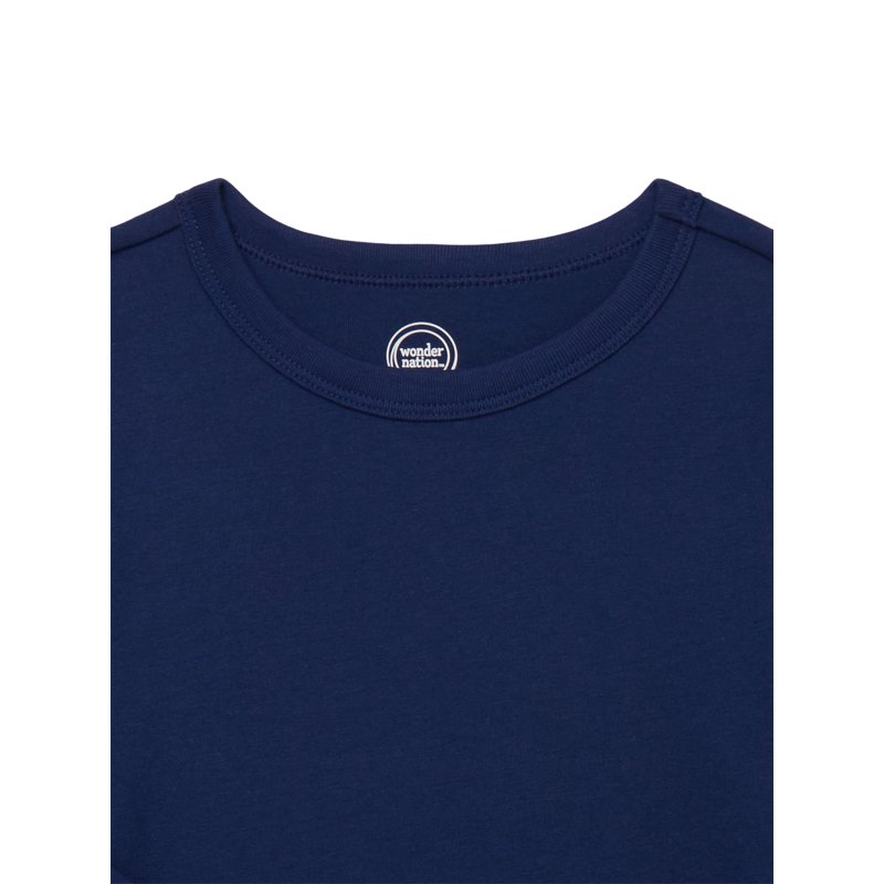 Wonder Nation Boys Long Sleeve Kid Tough T-Shirt Sizes 4-18 & Husky