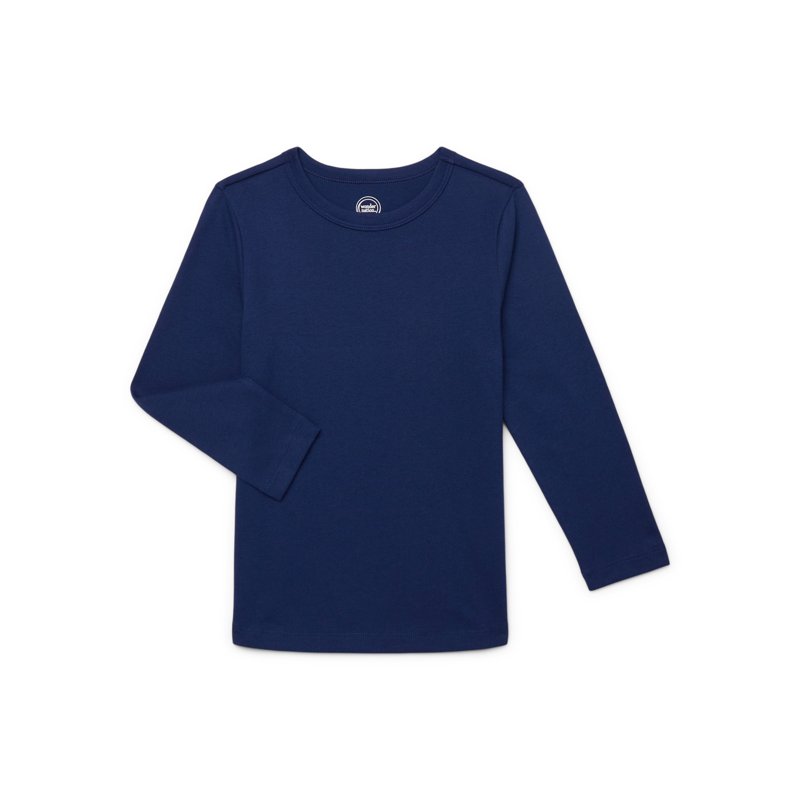 Wonder Nation Boys Long Sleeve Kid Tough T-Shirt Sizes 4-18 & Husky