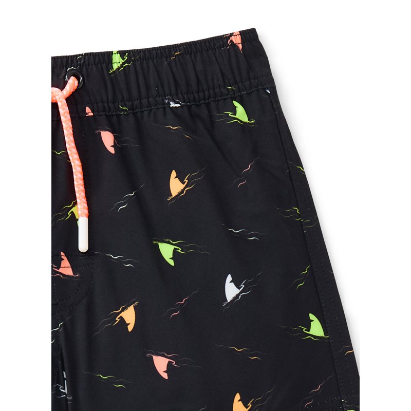 Wonder Nation Boys Print Swim Trunks 5.5" Inseam Sizes 4/5-18 & Husky