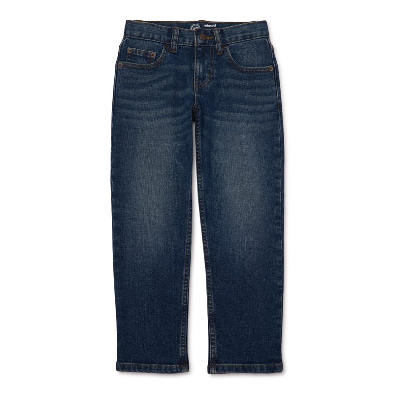 Wonder Nation Boys Relaxed Denim Jeans Sizes 4-18 Slim & Husky