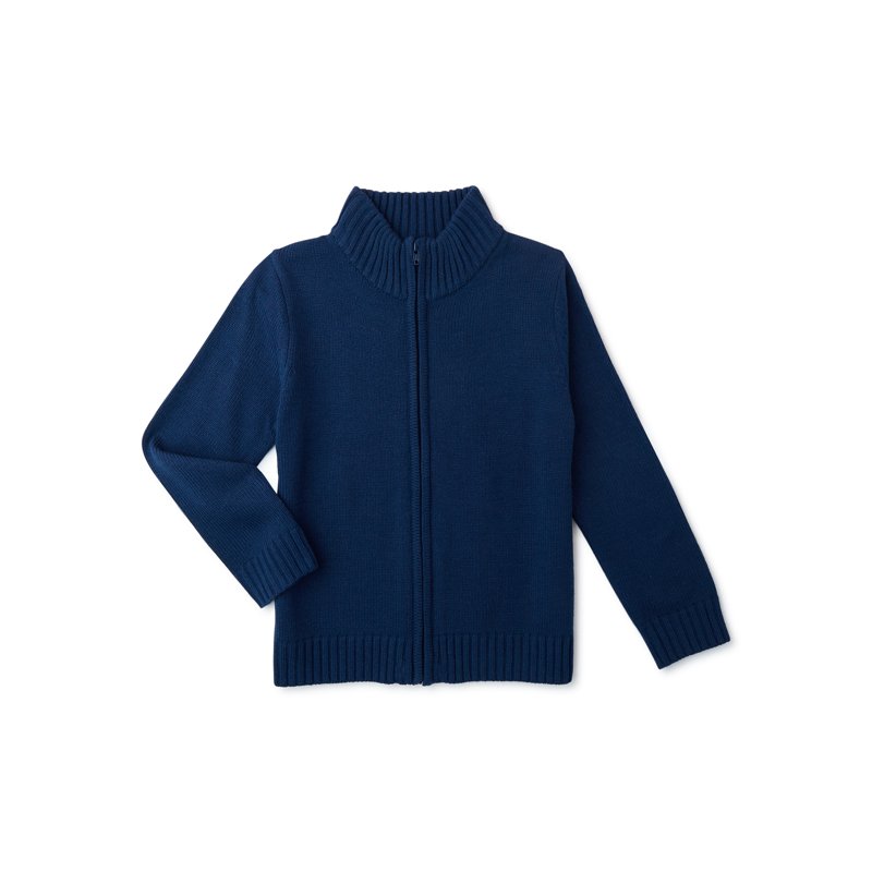 Wonder Nation Boys School Uniform Zip Up Sweater Sizes 4-18
