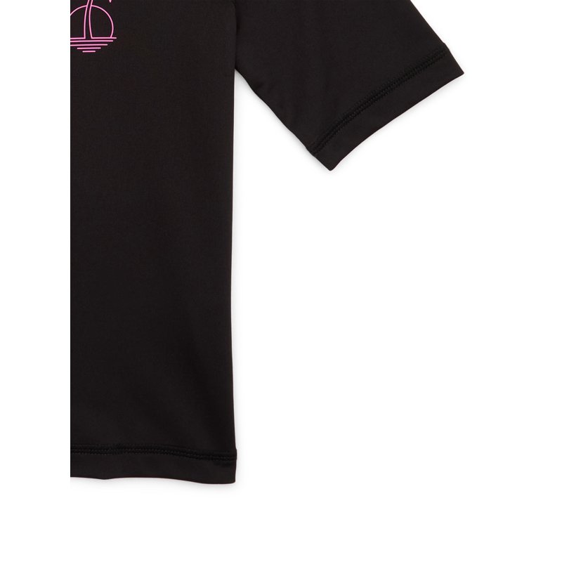 Wonder Nation Boys Short Sleeve Graphic Swim Rash Guard With UPF50+ Sizes 4-18 & Husky