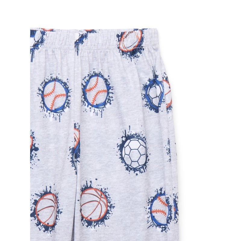 Wonder Nation Boys Short Sleeve Top And Joggers 2-Piece Sleep Set Sizes 4-18 Plus Husky