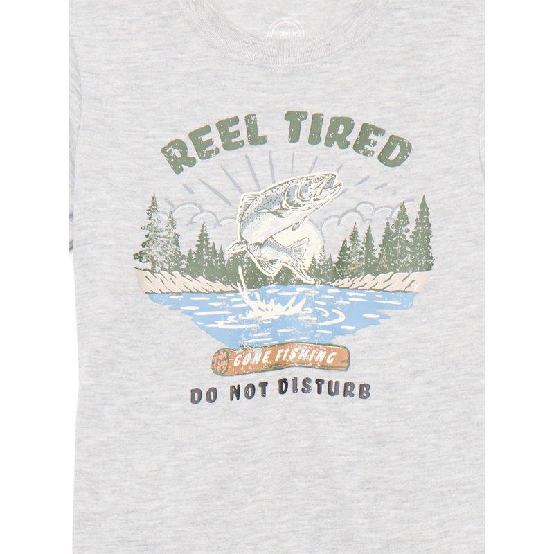 Wonder Nation Boys Short Sleeve Top And Pants 2-Piece Sleep Set Sizes 4-18 Plus Husky