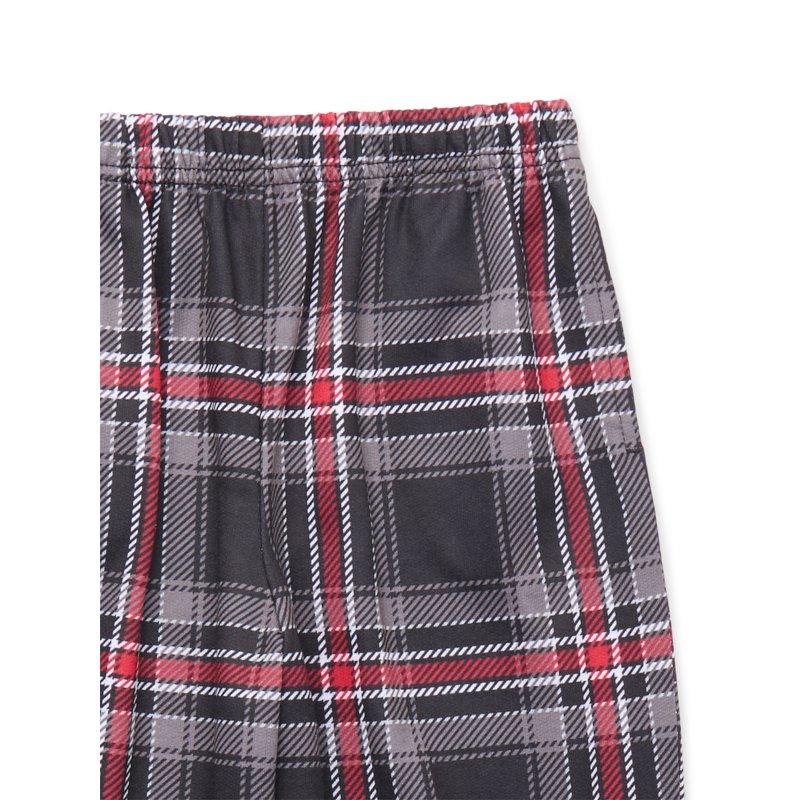 Wonder Nation Boys Short Sleeve Top Shorts And Pants With Pockets 3-Piece Sleep Set Sizes 4-18 Plus Husky