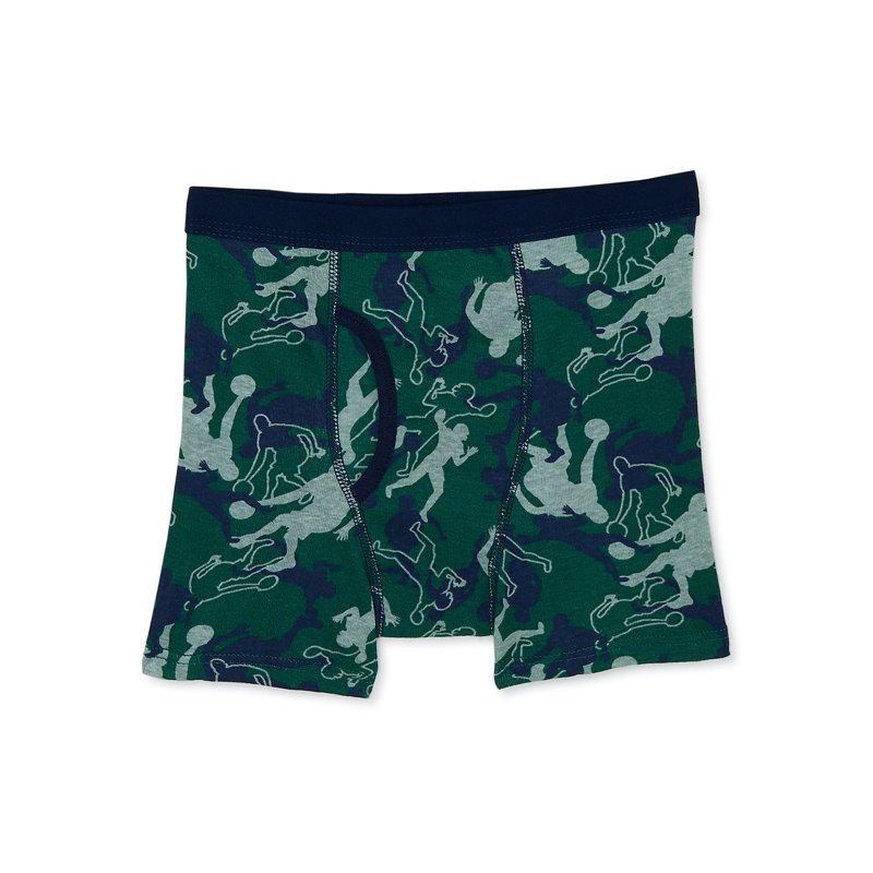 Wonder Nation Boys Underwear Soft Cotton Boxer Briefs 10-Pack Sizes S-XXL & Husky