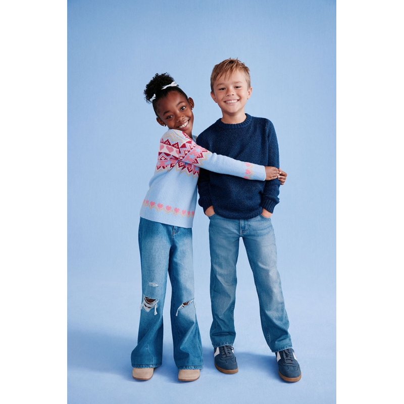 Wonder Nation Boys Vintage Straight Leg Denim Jeans Sizes 4-18 And Husky