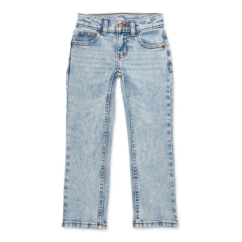 Wonder Nation Boys Vintage Straight Leg Denim Jeans Sizes 4-18 and Husky