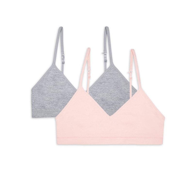 Wonder Nation Girls Beginner Seamless Bralette 2-Pack Sizes 28-38