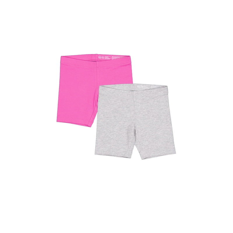 Wonder Nation Girls Bike Shorts 2-Pack Sizes 4-18 & Plus