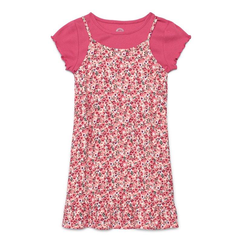 Wonder Nation Girls Cami Dress with Tee Sizes 4-18 & Plus
