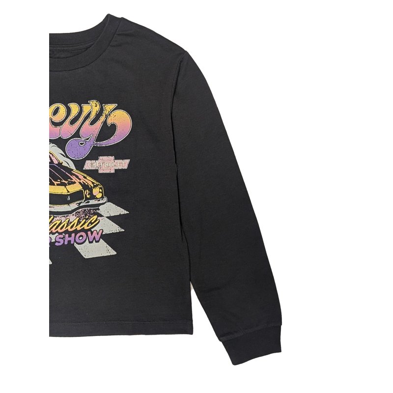 Wonder Nation Girls Chevy Pop Graphic Tee With Long Sleeves Sizes 4-16P