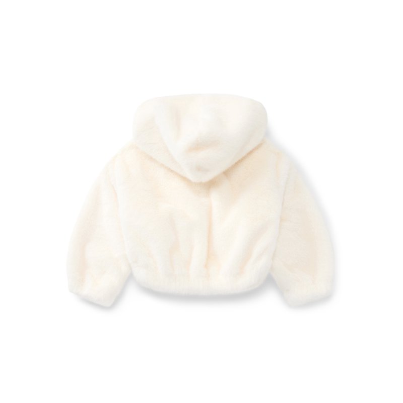 Wonder Nation Girls Faux Fur Zip Up Hoodie Jacket Sizes 4-18 & Plus