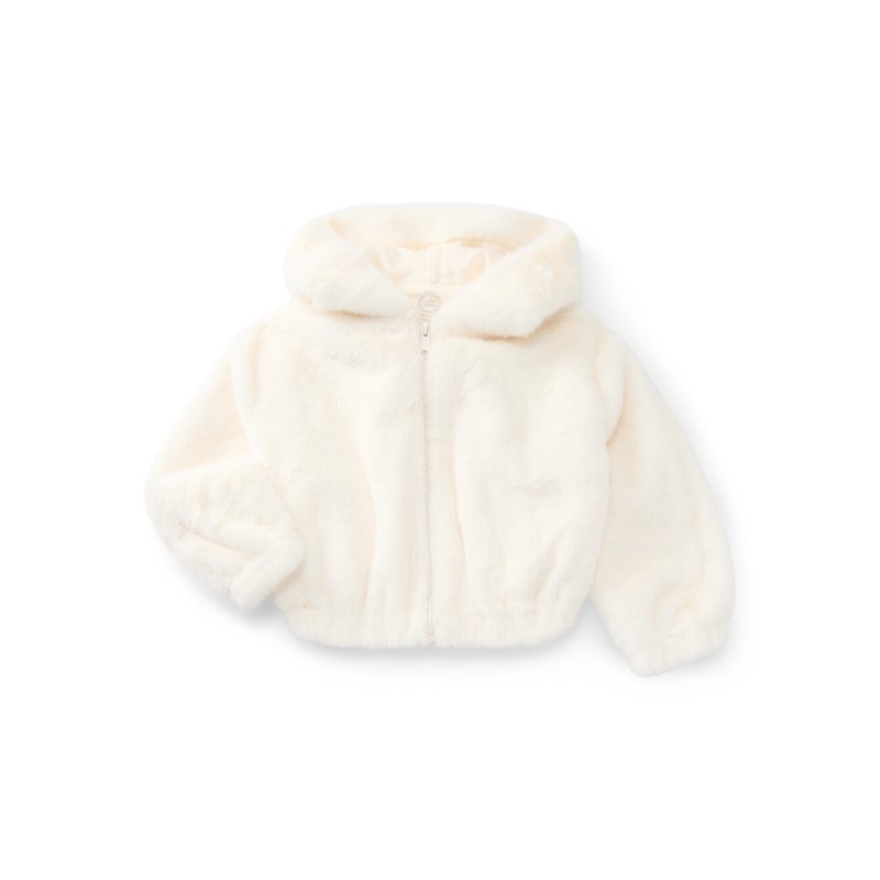 Wonder Nation Girls Faux Fur Zip Up Hoodie Jacket Sizes 4-18 & Plus