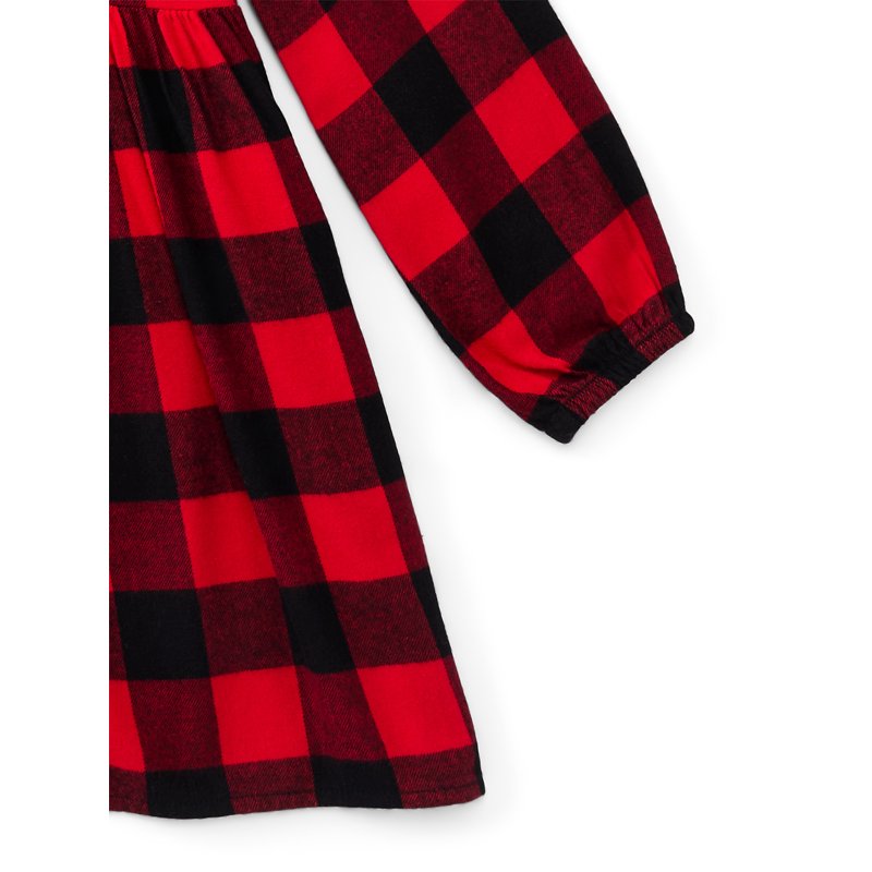 Wonder Nation Girls Flannel Dress With Long Sleeves Sizes 4-18 & Plus