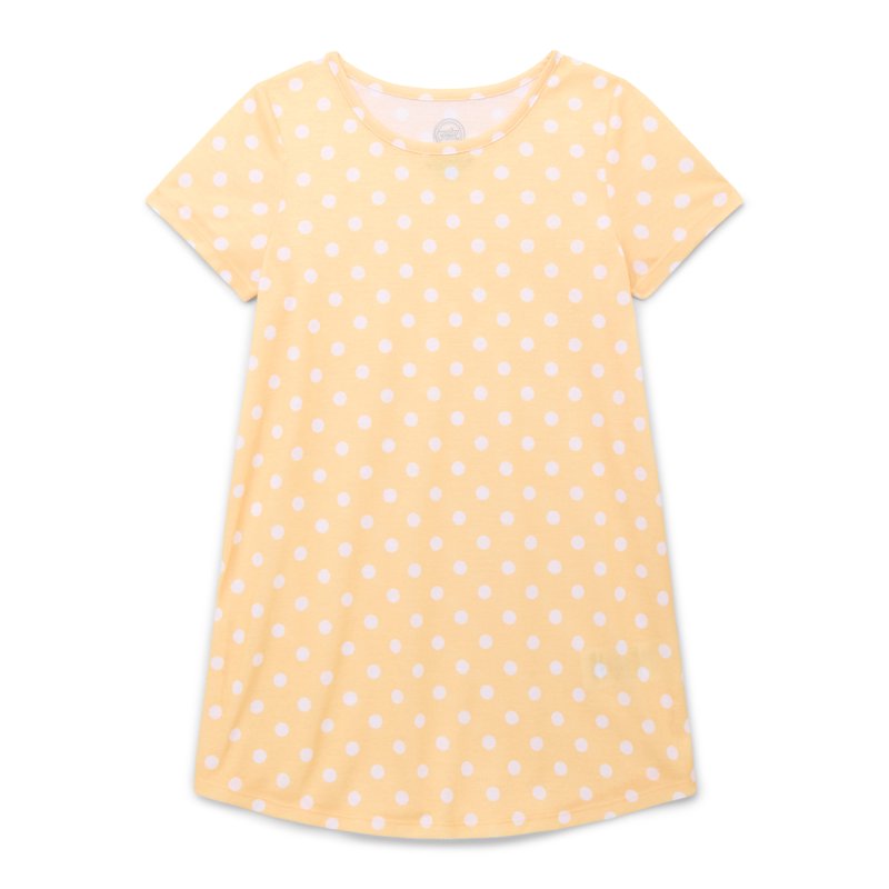 Wonder Nation Girls Graphic Print Sleep Dress With Short Sleeves 2-Pack Sizes 4-18 & Plus