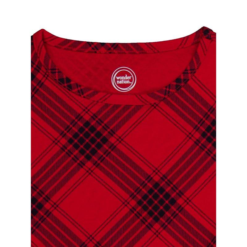 Wonder Nation Girls Long Sleeve Play Dress Sizes 4-18 & Plus