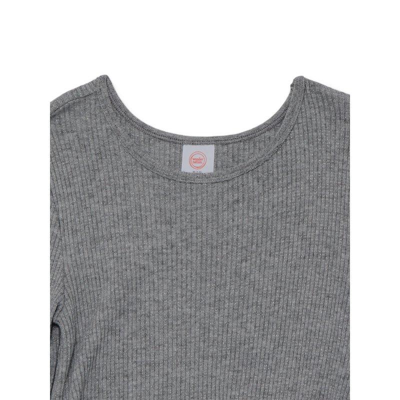 Wonder Nation Girls Long Sleeve Shine Top Sizes 4-18 & Plus