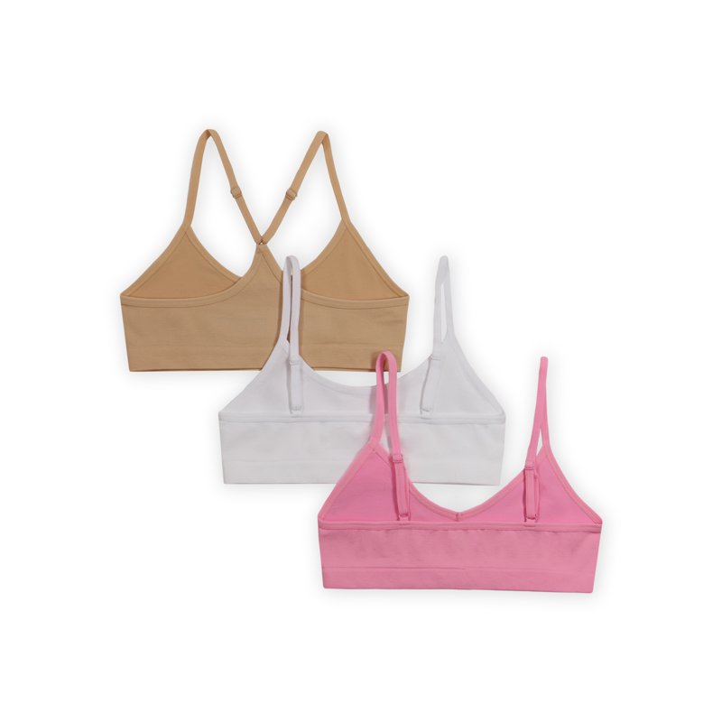 Wonder Nation Girls Multi-Style Bra 3-Pack Sizes XS-2XL
