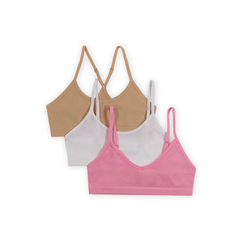 Wonder Nation Girls Multi-Style Bra 3-Pack Sizes XS-2XL