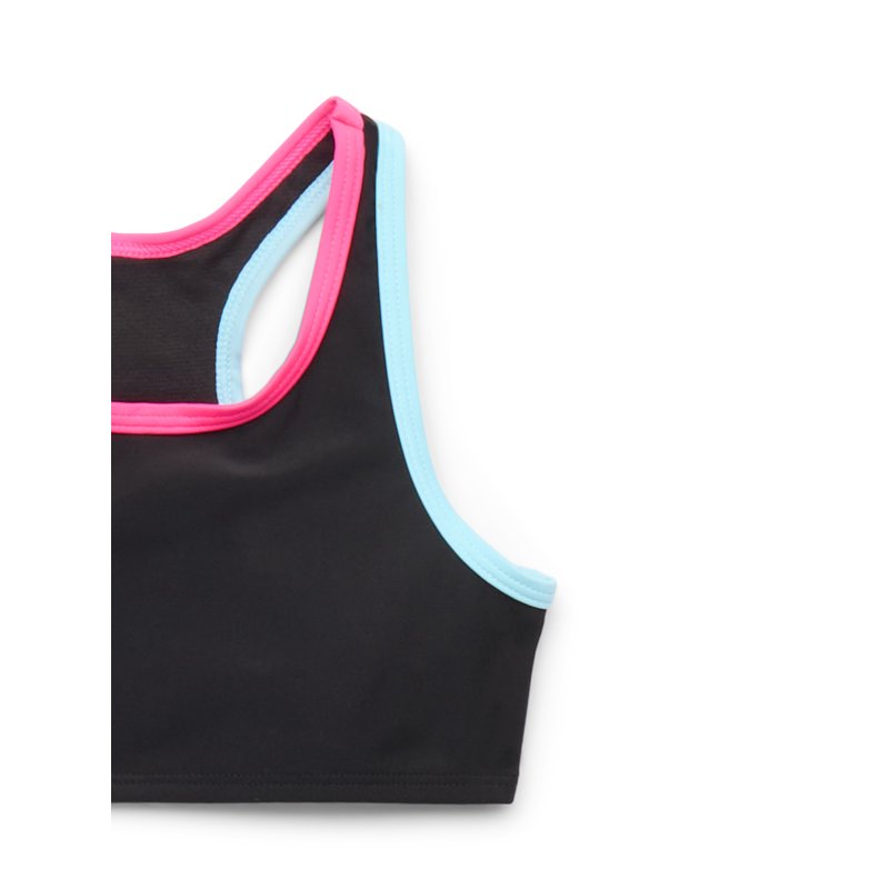 Wonder Nation Girls Racerback Bikini Swimsuit Set With UPF50+ 2-Piece