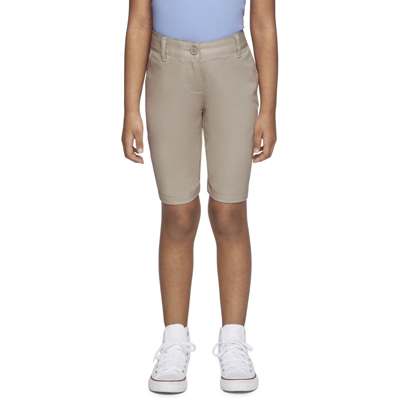 Wonder Nation Girls School Uniform Bermuda Shorts 2-Pack Sizes 4-16 & 8-20 Plus