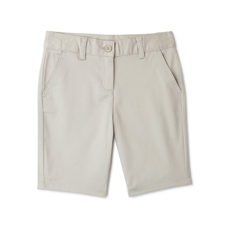 Wonder Nation Girls School Uniform Bermuda Shorts Sizes 4-16 & 8-20 Plus