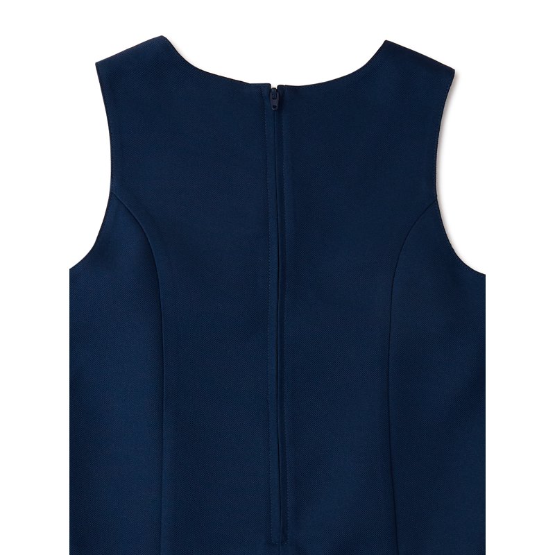 Wonder Nation Girls School Uniform Pleated Ruffle Jumper Dress Sizes 4-16 & 8-20 Plus