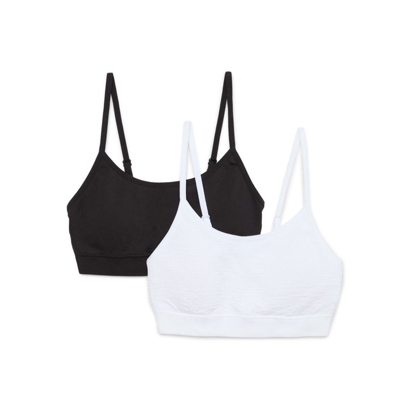 Wonder Nation Girls Seamless Bralette 2-Pack Sizes XS-XXL