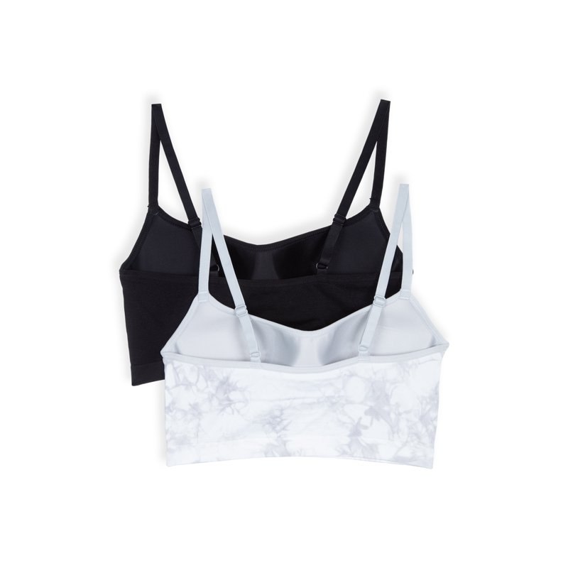 Wonder Nation Girls' Seamless Molded Longline Bra 2-pack Sizes XS-2XL