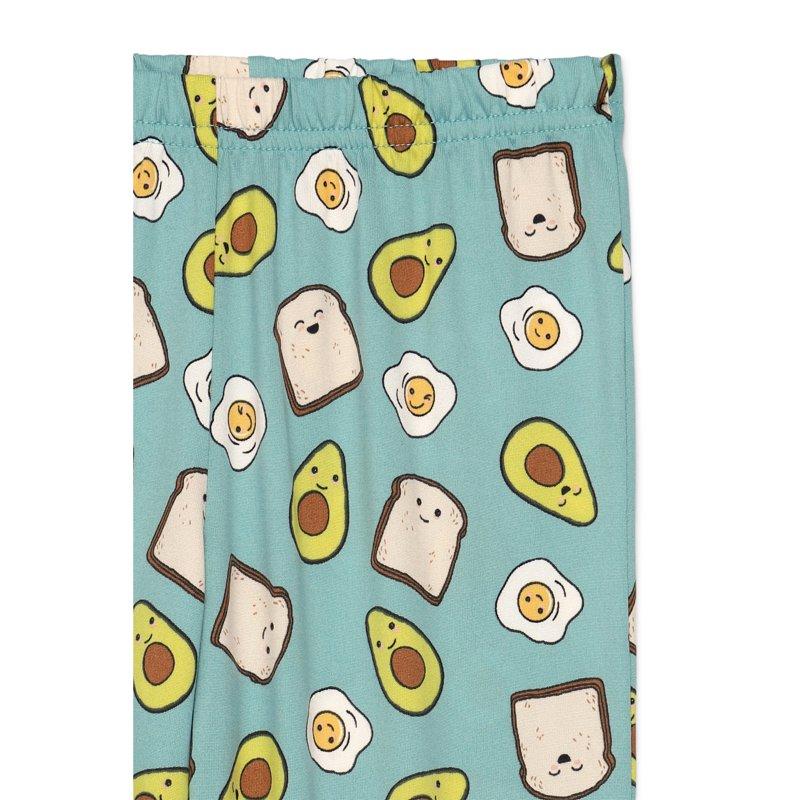 Wonder Nation Girls Short Sleeve Top With Shorts And Pants Pajama Set 3-Piece Sizes 4-18 Plus