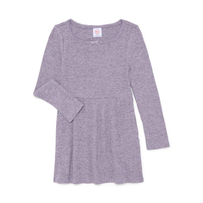 Wonder Nation Girls Square Neck Cozy Dress Sizes 4-18 & Plus