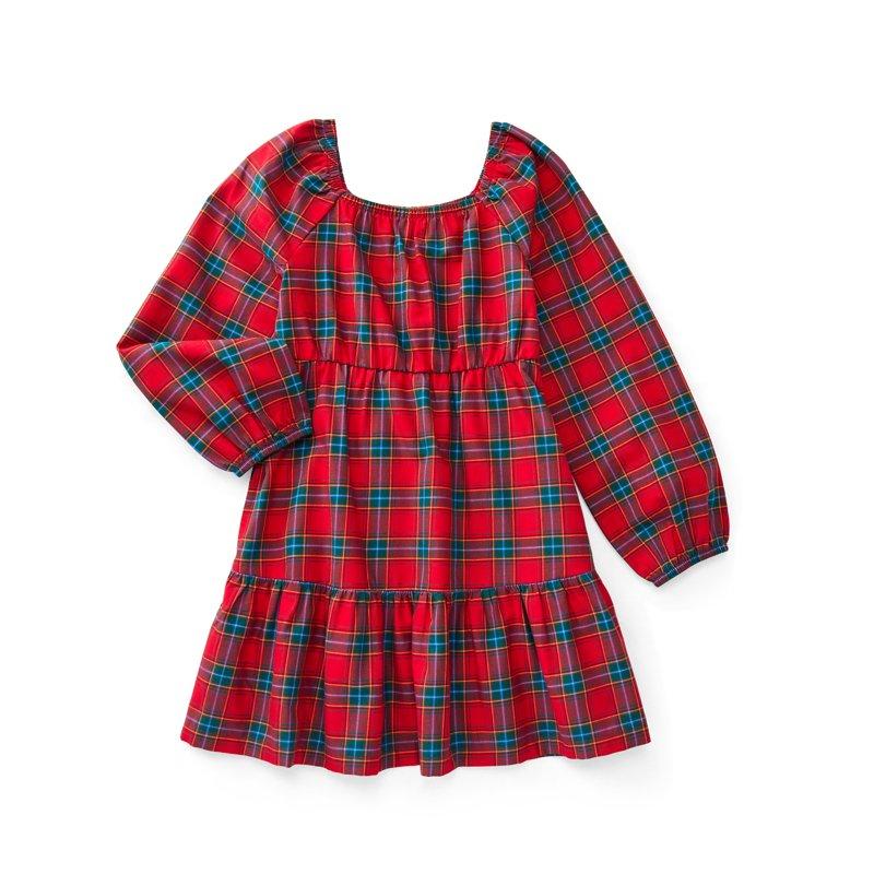 Wonder Nation Girls Tiered Dress with Long Sleeves Sizes 4-18 & Plus