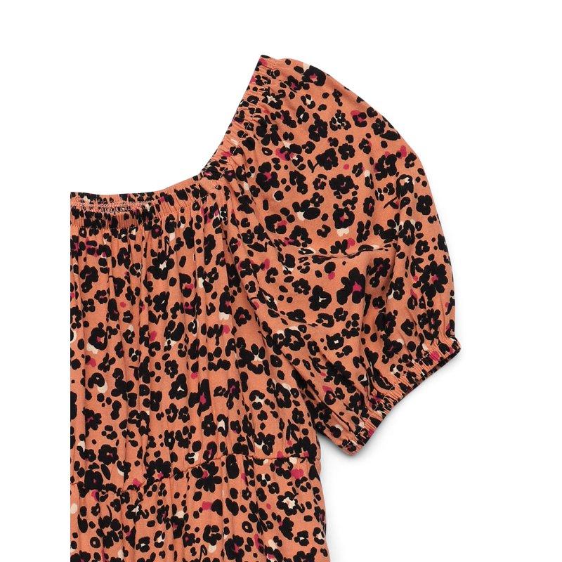 Wonder Nation Girls Tiered Dress With Puff Sleeves Sizes 4-18 & Plus