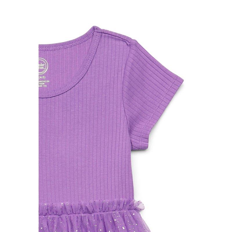 Wonder Nation Girls Tutu Dress With Short Sleeves Sizes 4-18 & Plus