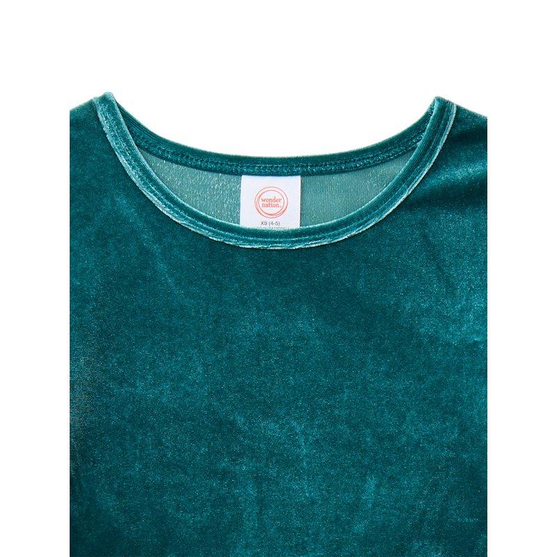 Wonder Nation Girls Velour Tutu Dress With Long Sleeves Sizes 4-18 & Plus