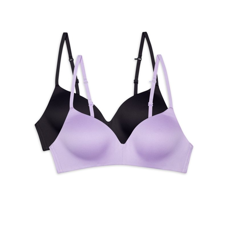 Wonder Nation Girls Wirefree T-Shirt Bra 2-Pack Sizes 30A-38A