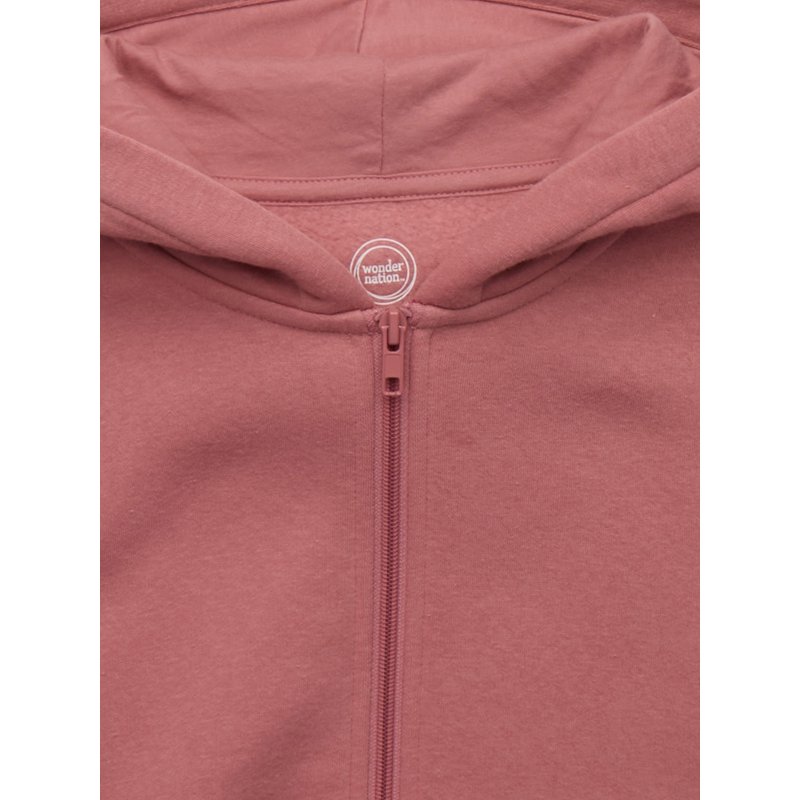 Wonder Nation Kids Unisex Fleece Full Zip Hoodie Sizes 4-18 & Husky