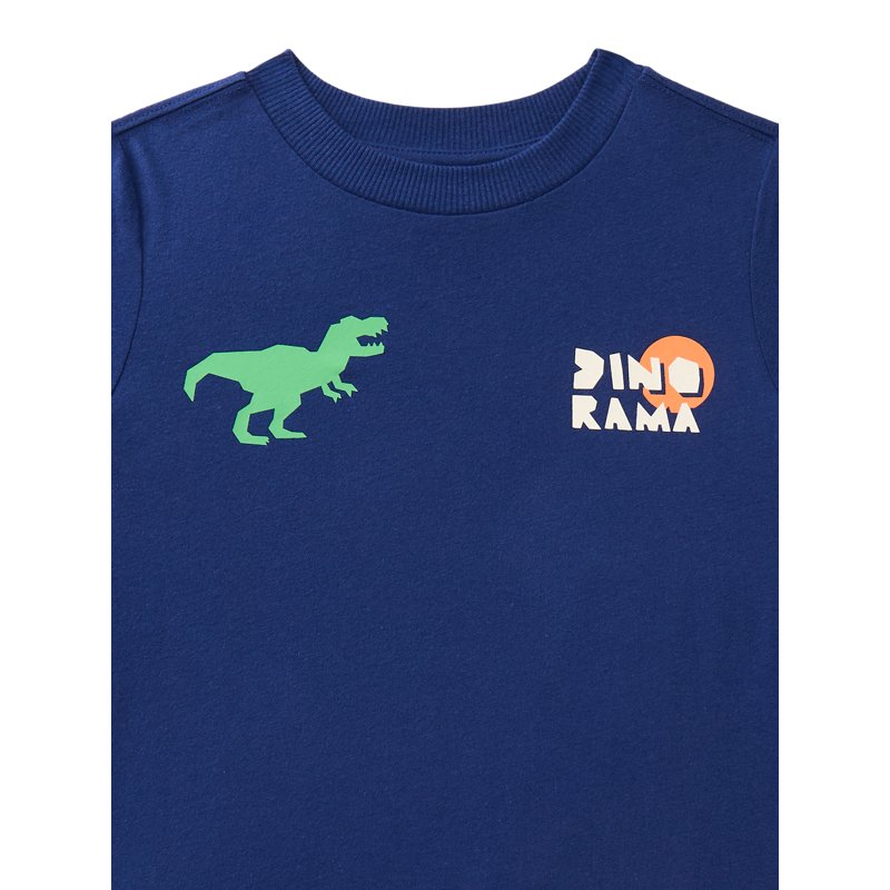 Wonder Nation Little Boys Dino Graphic Tee With Short Sleeves Sizes 4-10