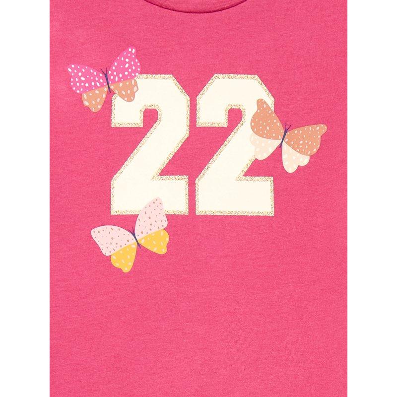 Wonder Nation Little Girls 2-Piece Short Sleeve Graphic Tee And Skirt Set Sizes 4-10